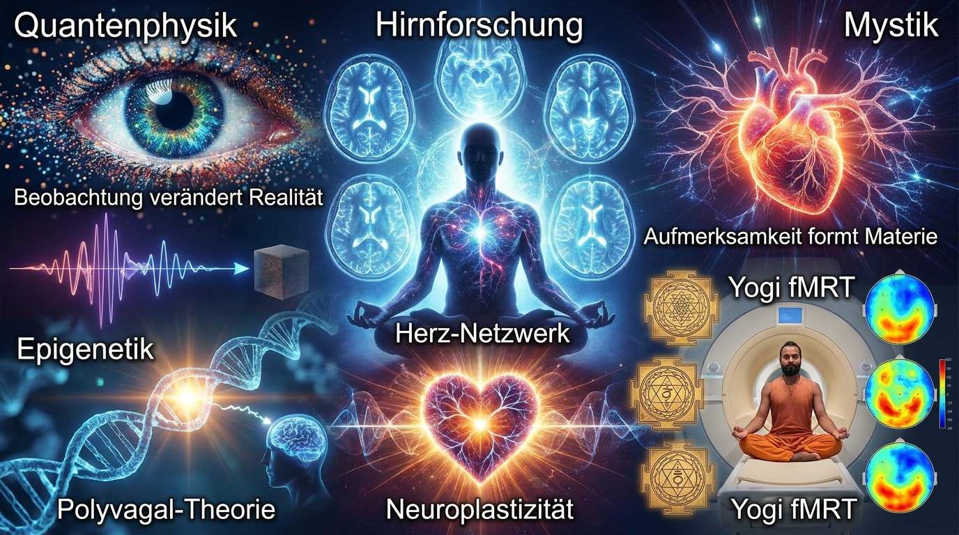 Quantenphysik, Hirnforschung, Mystik, Epigenetik, Polyvagal-Theorie, Neuroplastizität