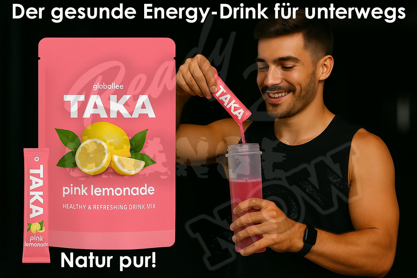 TAKA — der gesunde Energy-Drink für unterwegs