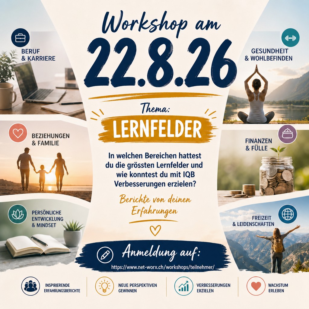 Workshop am 22.8.26 zum Thema Lernfelder